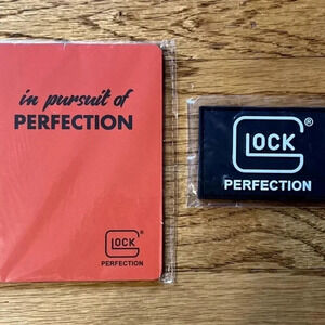 NEW 2x GLOCK Perfection Tactical PVC Patch + Mini Notebook Journal